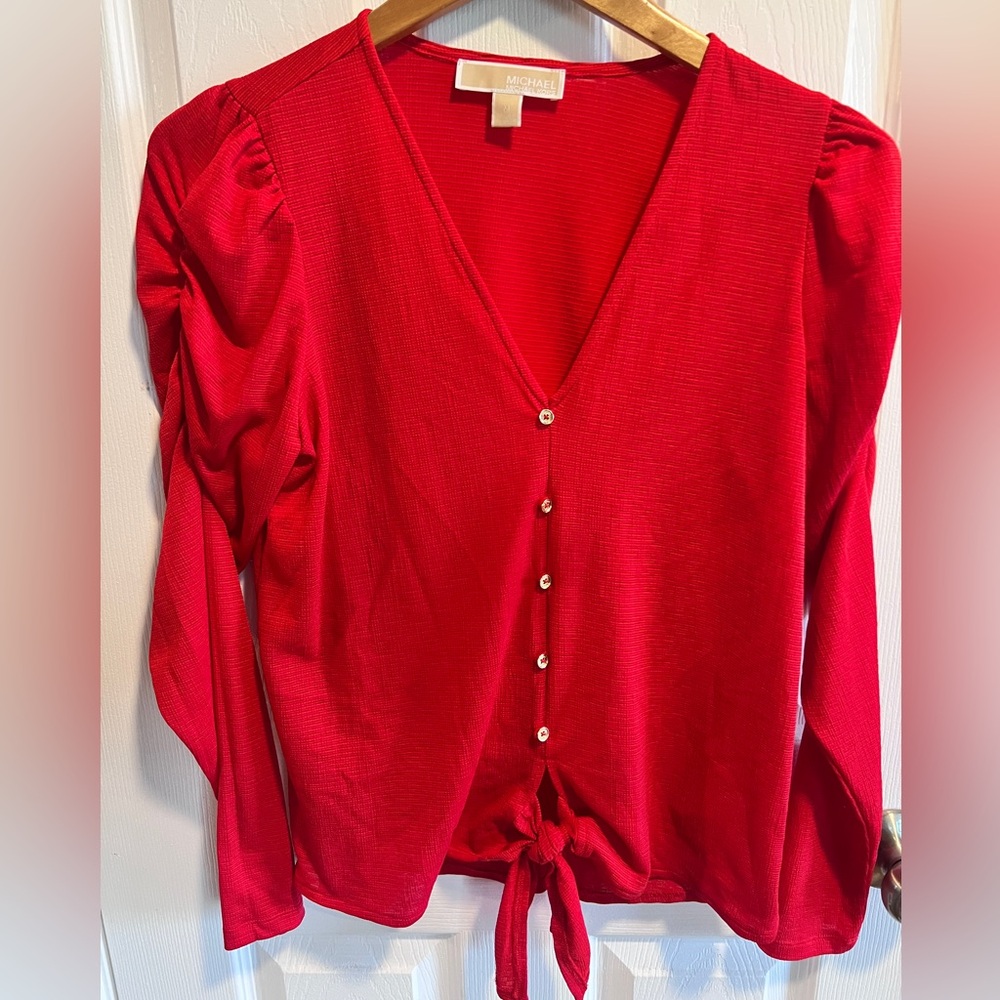 Michael Kors Scarlet Button-Down Blouse